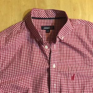 Johnnie-O, red/white checked button down